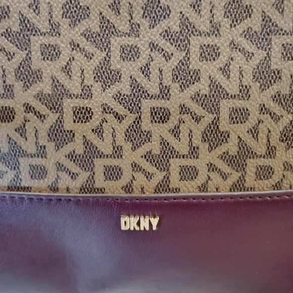 DKNY Crossbody Bag in Brown and Purple - Picture 2 of 5